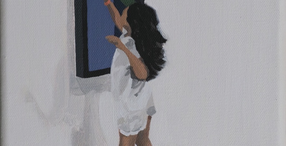 To Touch, or Not To Touch I, 2015, oil, 24x18cm